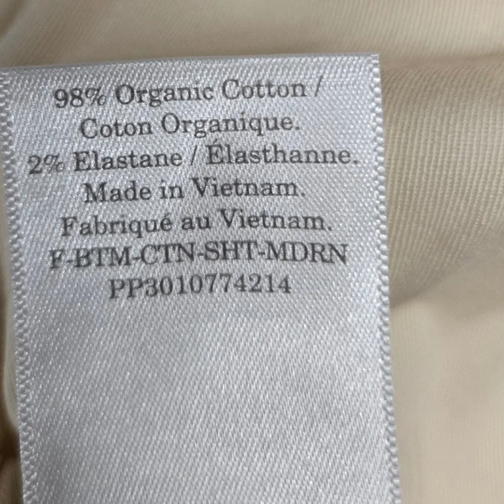 Everlane Easy Short Cream Bone Organic Cotton Elastic Waist Pull On Shorts Sz 8